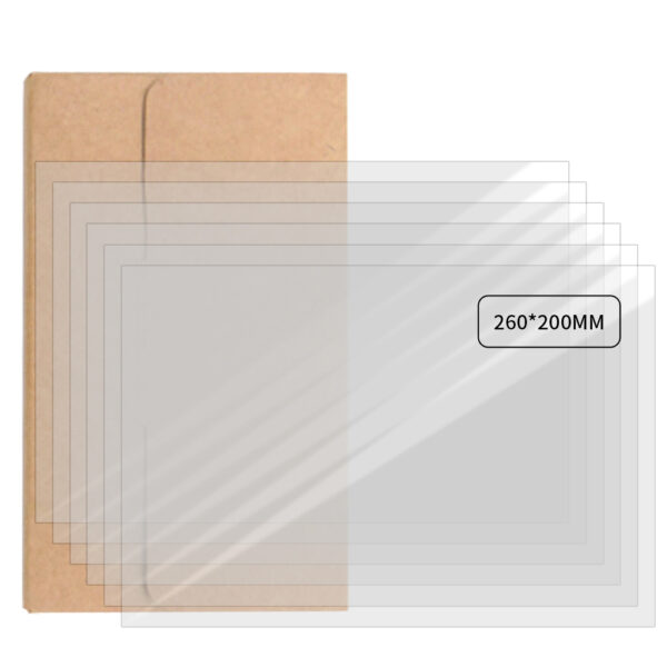 7PCS FEP Film,Release Films for Photon Mono X，Mono X2, Mono X 6K，ELEGOO Mars 4, Mars 4 Ultra, Saturn, Saturn S, M3, M3 Plus, Sonic Mini 8K, Mighty 4K 3D Printer,260 x 200 x 0.15mm