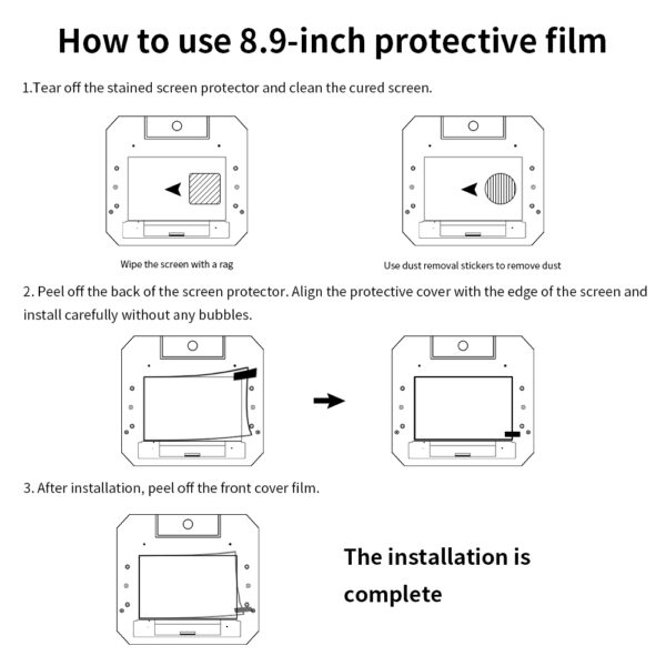 8.9 Inch LCD Screen for Acubic Photon Mono X 8.9 inch, 4K 3840x2400 Resolution, Print Screen Replacement PJ089Y2V5 Fit Tm089cfsp01 Accessories - 图片 5